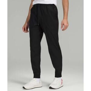 Lululemon Pants Mens Medium ABC Jogger Warpstreme Jogger Black Athletic Logo